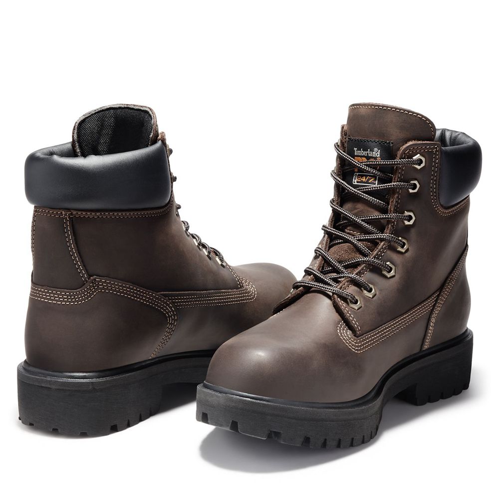 Botas Masculino - Timberland Pro Direct Attach 6\" Steel Toe - CSDUM1952 - Marrom